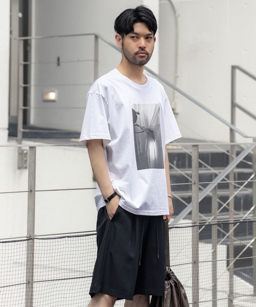 ATTACHMENT(アタッチメント)の「30//2 スビンジャージー プリントTEE / 30//2 SUVIN JERSEY PRINT TEE(Tシャツ/カットソー・メンズ・ホワイト/ライトグリーン/ブラック/グレー・4/1/2/3)」の12枚目の写真
