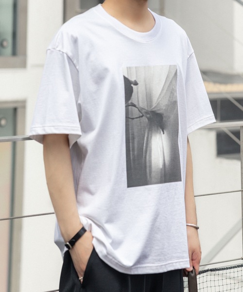ATTACHMENT(アタッチメント)の「30//2 スビンジャージー プリントTEE / 30//2 SUVIN JERSEY PRINT TEE(Tシャツ/カットソー・メンズ・ホワイト/ライトグリーン/ブラック/グレー・4/1/2/3)」の13枚目の写真