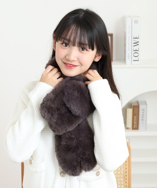 セール】ネコちゃんファーティペット（マフラー）｜FUNALIVE（ファン