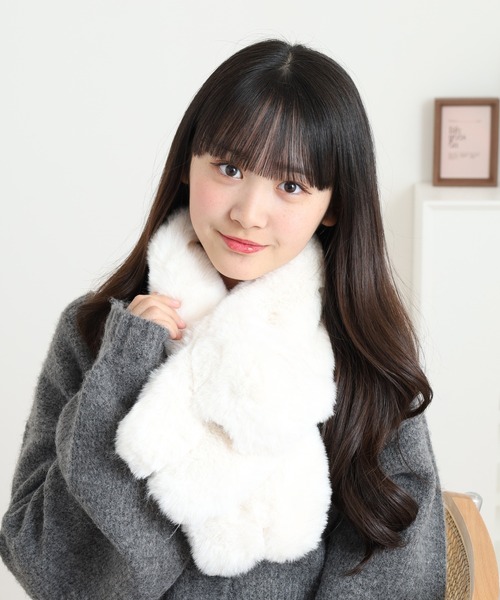 セール】ネコちゃんファーティペット（マフラー）｜FUNALIVE（ファン