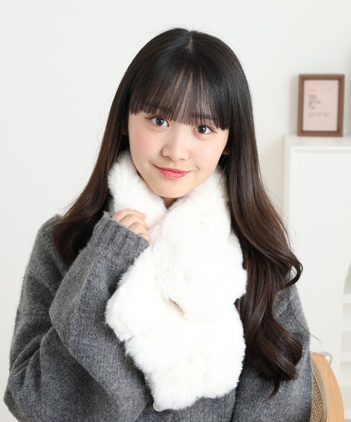 セール】ネコちゃんファーティペット（マフラー）｜FUNALIVE（ファン