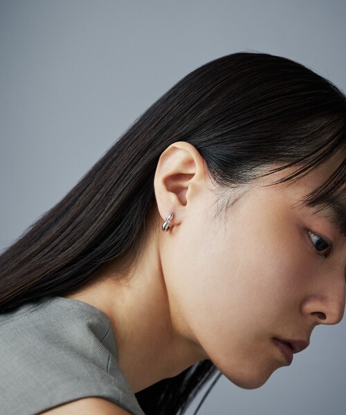 Jouete（ジュエッテ）の「[スナップピアス] クラフト（ピアス（両耳用）・レディース・プラチナム/イエローゴールド・FREE）」の5枚目の写真