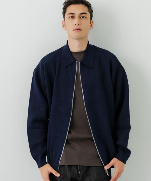 URBAN RESEARCH（アーバンリサーチ）の「綿カシミヤZIPカーディガン（カーディガン/ボレロ・メンズ・ネイビー/ライトグレー/ブラック・MEDIUM/LARGE）」の13枚目の写真