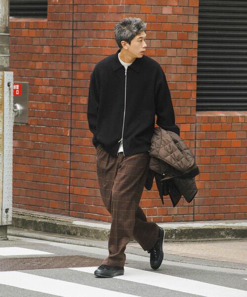 URBAN RESEARCH（アーバンリサーチ）の「綿カシミヤZIPカーディガン（カーディガン/ボレロ・メンズ・ネイビー/ライトグレー/ブラック・MEDIUM/LARGE）」の9枚目の写真