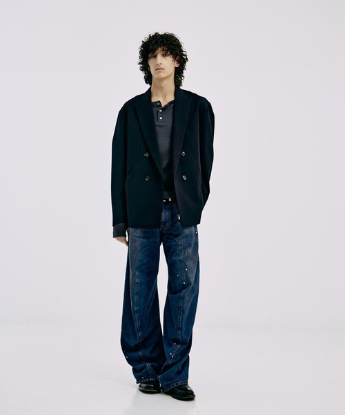 NVRFRGT（ネヴァーフォーゲット）の「別注 TWISTED CURVED LEG JEANS（デニムパンツ・メンズ・インディゴブルー/ブラック・1/2）」の18枚目の写真