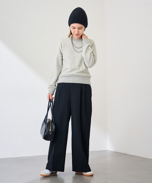 FRAMeWORK（フレームワーク）の「ネップウラケXSsizeTOPS（スウェット・レディース・イエロー/ライトグレー・FREE）」の3枚目の写真