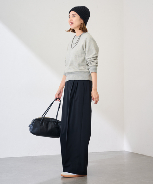 FRAMeWORK（フレームワーク）の「ネップウラケXSsizeTOPS（スウェット・レディース・イエロー/ライトグレー・FREE）」の4枚目の写真