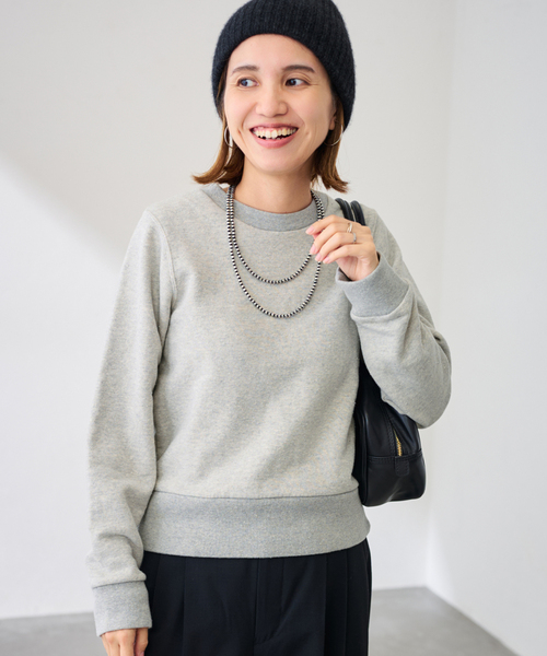 FRAMeWORK（フレームワーク）の「ネップウラケXSsizeTOPS（スウェット・レディース・イエロー/ライトグレー・FREE）」の6枚目の写真