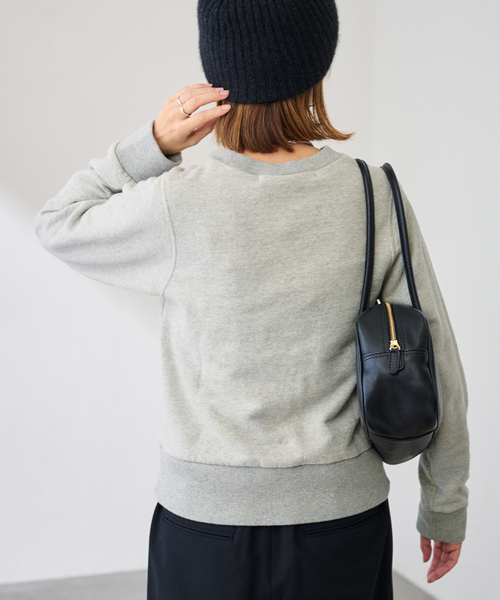 FRAMeWORK（フレームワーク）の「ネップウラケXSsizeTOPS（スウェット・レディース・イエロー/ライトグレー・FREE）」の9枚目の写真