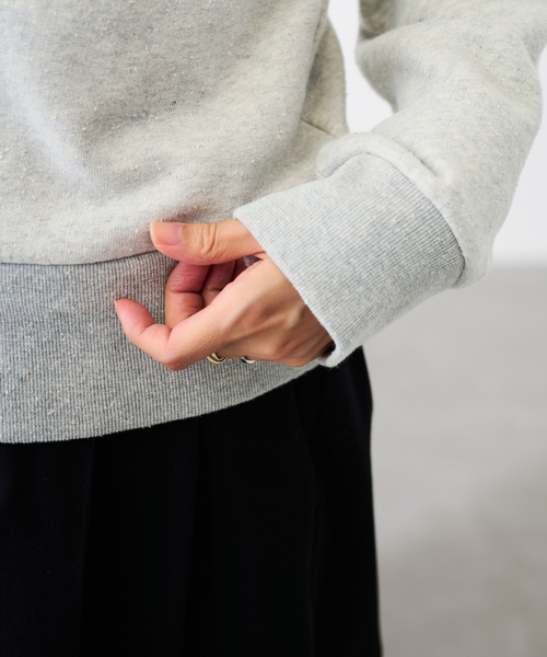 FRAMeWORK（フレームワーク）の「ネップウラケXSsizeTOPS（スウェット・レディース・イエロー/ライトグレー・FREE）」の12枚目の写真