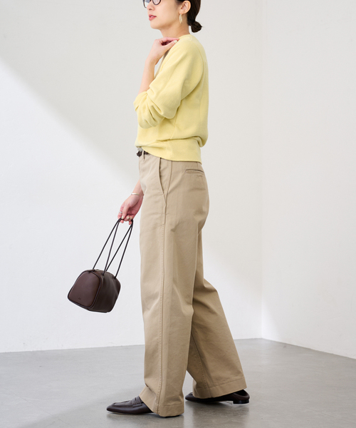 FRAMeWORK（フレームワーク）の「ネップウラケXSsizeTOPS（スウェット・レディース・イエロー/ライトグレー・FREE）」の14枚目の写真