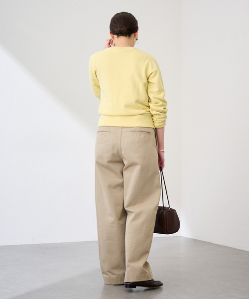 FRAMeWORK（フレームワーク）の「ネップウラケXSsizeTOPS（スウェット・レディース・イエロー/ライトグレー・FREE）」の16枚目の写真