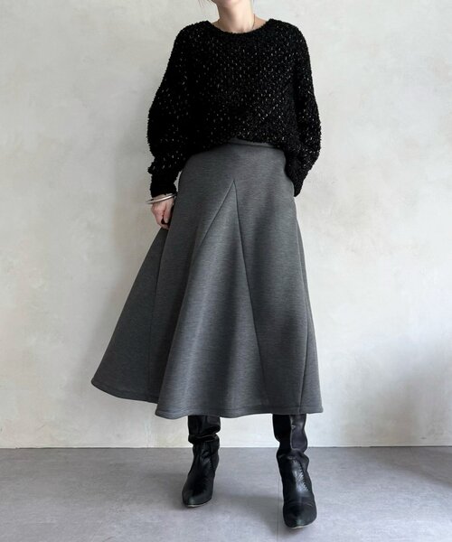 BEARDSLEY（ビアズリー）の「杢ダンボールマーメイドスカート（スカート・レディース・ブラック/グレー・FREE）」の16枚目の写真