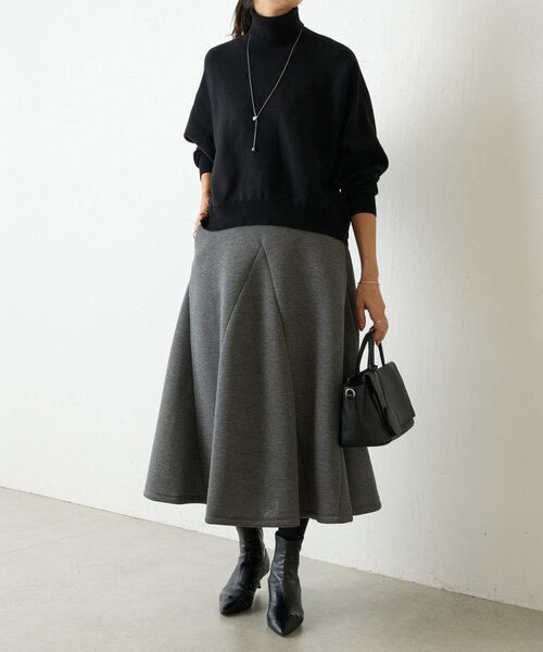 BEARDSLEY（ビアズリー）の「杢ダンボールマーメイドスカート（スカート・レディース・ブラック/グレー・FREE）」の21枚目の写真