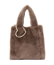 EDIT COLOGNE | フェイクファーハートカラビナ付きトートバッグ(トートバッグ)