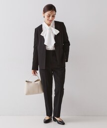 OPAQUE.CLIP | ≪通勤・セレモニーセットアップ対応≫ テーパードパンツダブルクロス【洗濯機OK】(その他パンツ)