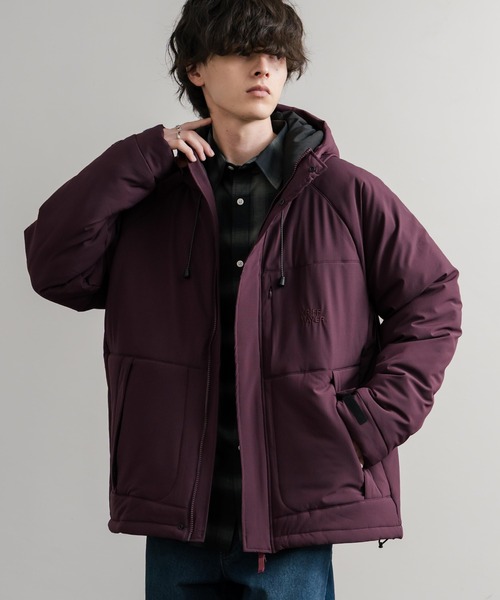 KRIFF MAYER(クリフメイヤー)の「KRIFF MAYER クリフメイヤー オーバーサイズ中綿アクティブフードジャケット/ワンポイントロゴ刺繍マウンテンパーカー 2517802(マウンテンパーカー・メンズ・グリーン/ベージュ/パープル/ブラック・M/L/XL)」の2枚目の写真