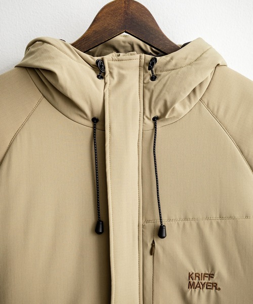 KRIFF MAYER(クリフメイヤー)の「KRIFF MAYER クリフメイヤー オーバーサイズ中綿アクティブフードジャケット/ワンポイントロゴ刺繍マウンテンパーカー 2517802(マウンテンパーカー・メンズ・グリーン/ベージュ/パープル/ブラック・M/L/XL)」の9枚目の写真
