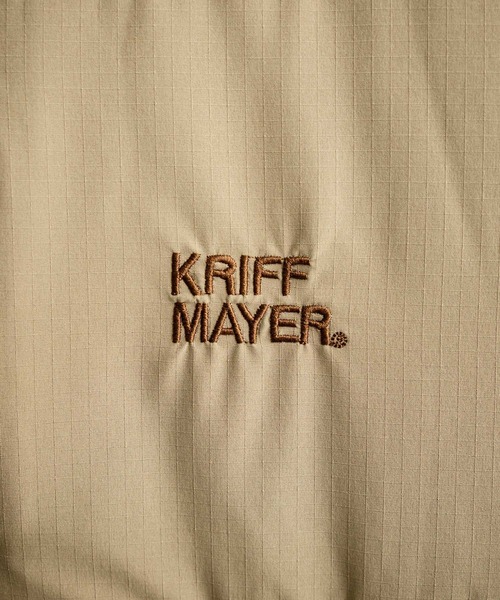 KRIFF MAYER(クリフメイヤー)の「KRIFF MAYER クリフメイヤー オーバーサイズ中綿アクティブフードジャケット/ワンポイントロゴ刺繍マウンテンパーカー 2517802(マウンテンパーカー・メンズ・グリーン/ベージュ/パープル/ブラック・M/L/XL)」の11枚目の写真