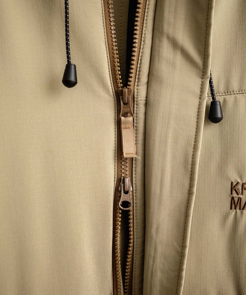 KRIFF MAYER(クリフメイヤー)の「KRIFF MAYER クリフメイヤー オーバーサイズ中綿アクティブフードジャケット/ワンポイントロゴ刺繍マウンテンパーカー 2517802(マウンテンパーカー・メンズ・グリーン/ベージュ/パープル/ブラック・M/L/XL)」の13枚目の写真