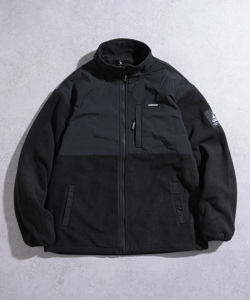 ZIP FIVE（ジップファイブ）の「GERRY ドローコード内蔵 フリースナイロン 切替ジャケット（ナイロンジャケット・メンズ・パープル/ブラック/ブルー/アイボリー・MEDIUM/LARGE/X-LARGE）」の7枚目の写真