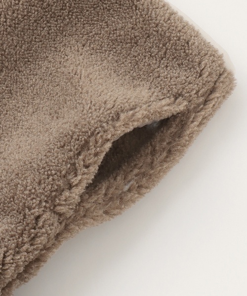 petit main（プティマイン）の「【洗える】ボアジャケット（ブルゾン・キッズ・アイボリー/ライトベージュ/モカ・130cm/80ｃｍ/100cm/110cm/120cm/90cm）」の15枚目の写真