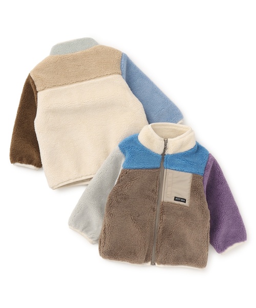 petit main（プティマイン）の「【洗える】ボアジャケット（ブルゾン・キッズ・アイボリー/ライトベージュ/モカ・130cm/80ｃｍ/100cm/110cm/120cm/90cm）」の19枚目の写真