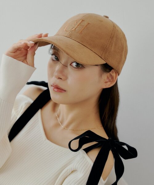 Chico(チコ)の「コーデュロイロゴキャップ(キャップ・レディース・アイボリー/キャメル/ブラウン・FREE)」の15枚目の写真