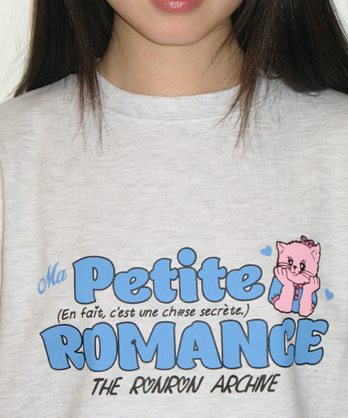 RONRON(ロンロン)の「PETIT ROMANCE BASIC FIT T SHIRT WHITE MELANGE(Tシャツ/カットソー・レディース・その他・FREE)」の3枚目の写真