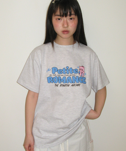 RONRON(ロンロン)の「PETIT ROMANCE BASIC FIT T SHIRT WHITE MELANGE(Tシャツ/カットソー・レディース・その他・FREE)」の4枚目の写真