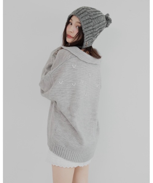 JUMELLE（ジュメロ）の「イヤーフラップニット帽（ニットキャップ/ビーニー・レディース・アイボリー/グレー/レッド・FREE）」の16枚目の写真