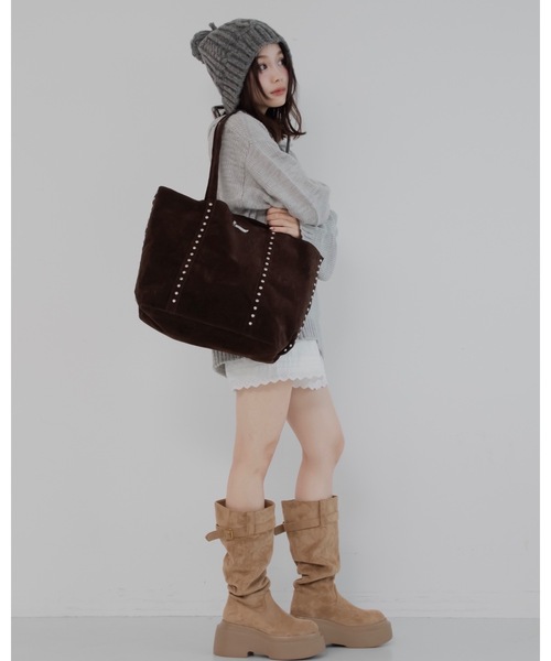 JUMELLE（ジュメロ）の「イヤーフラップニット帽（ニットキャップ/ビーニー・レディース・アイボリー/グレー/レッド・FREE）」の18枚目の写真