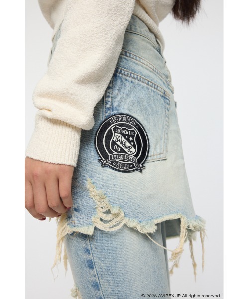 AVIREX TWIN SLIM フレアデニム（デニムパンツ）｜MOUSSY（マウジー
