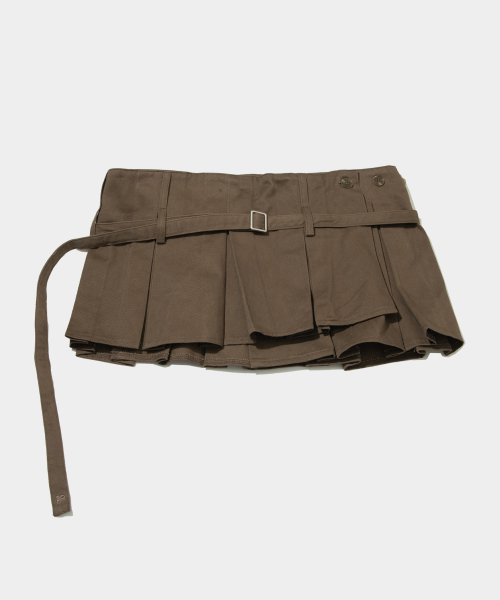 PLACE STUDIO（プレイススタジオ）の「プリーツスカートレイヤードワイドパンツ[ブラウン]（その他パンツ・レディース・ブラウン・FREE）」の7枚目の写真