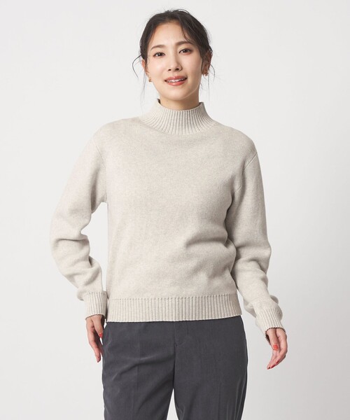 セール】コットンカシミヤ スムース ハイネックニット ＜A DAY IN THE