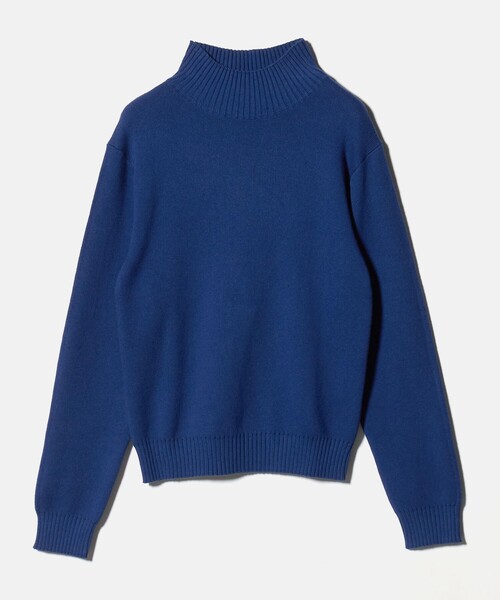 A DAY IN THE LIFE UNITED ARROWS(アデイインザライフユナイテッドアローズ)の「コットンカシミヤ スムース ハイネックニット <A DAY IN THE LIFE>(ニット/セーター・レディース・ブラック/ナチュラル/ライム/ロイヤルブルー・FREE)」の4枚目の写真