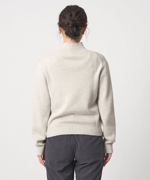 A DAY IN THE LIFE UNITED ARROWS(アデイインザライフユナイテッドアローズ)の「コットンカシミヤ スムース ハイネックニット <A DAY IN THE LIFE>(ニット/セーター・レディース・ブラック/ナチュラル/ライム/ロイヤルブルー・FREE)」の13枚目の写真