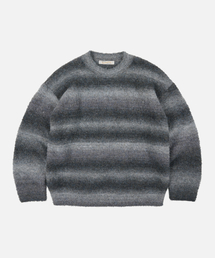 GRADATION BOUCLE KNIT _ GRAY
