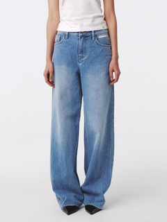 08sircus/08サーカス】Gradation bleach denim pants（デニムパンツ  