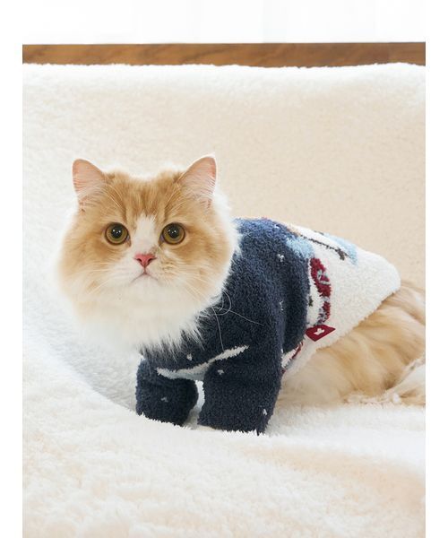 セール】【HOLIDAY】【CAT&DOG】スキーベアジャガードプルオーバー