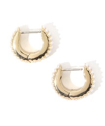 Kenneth Jay Lane | Kenneth Jay Lane Pearl Pave Huggies ピアス(ピアス（両耳用）)
