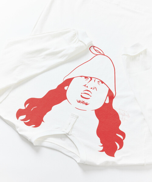 FREAK'S STORE(フリークスストア)の「SAUVENIR/サウベニア 別注 KANNAIGI × サウナ田ヒロユキ プリント ロングスリーブセットアップ /長袖館内着(ルームウェア/パジャマ・メンズ・ブラック/ホワイト・SMALL/MEDIUM/LARGE/#18)」の16枚目の写真