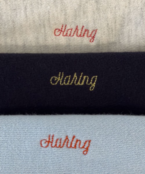 CANAL JEAN（キャナルジーン）の「HARING　キーネック刺繍トレーナー（スウェット・レディース・オートミール/ネイビー/サックスブルー・ONE SIZE）」の20枚目の写真