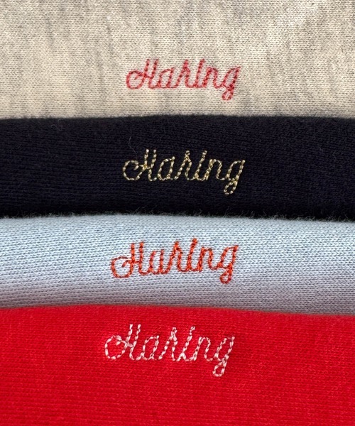 CANAL JEAN（キャナルジーン）の「HARING　キーネック刺繍トレーナー（スウェット・レディース・オートミール/ネイビー/サックスブルー/レッド・ONE SIZE）」の12枚目の写真