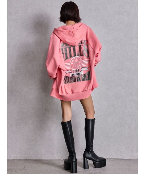 GYDA(ジェイダ)の「【WEB限定!!】BEVERLY HILLSスウェットBIGパーカー(パーカー・レディース・ピンク/ネイビー/グレー/ブラック・FREE)」の16枚目の写真