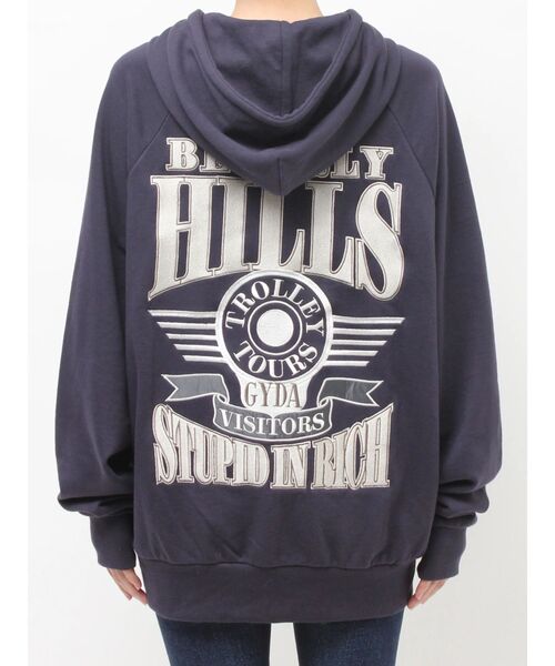 GYDA(ジェイダ)の「【WEB限定!!】BEVERLY HILLSスウェットBIGパーカー(パーカー・レディース・ピンク/ネイビー/グレー/ブラック・FREE)」の19枚目の写真