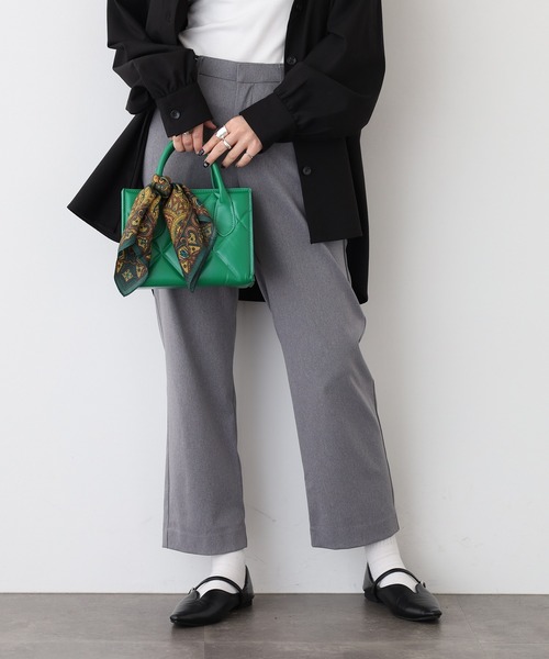 EGLANTINE(エグランティーヌ)の「EGLANTINE モックラッシュパンツ 日本製(その他パンツ・レディース・ブラック/キャメル/グレー・40)」の8枚目の写真