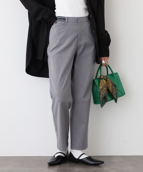EGLANTINE(エグランティーヌ)の「EGLANTINE モックラッシュパンツ 日本製(その他パンツ・レディース・ブラック/キャメル/グレー・40)」の9枚目の写真