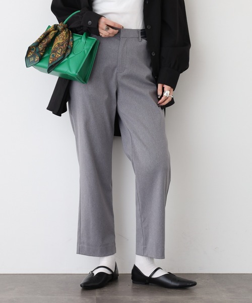 EGLANTINE(エグランティーヌ)の「EGLANTINE モックラッシュパンツ 日本製(その他パンツ・レディース・ブラック/キャメル/グレー・40)」の10枚目の写真