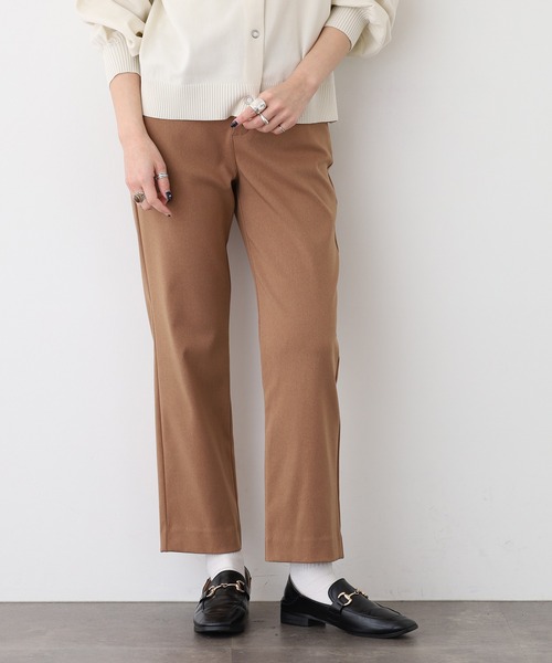 EGLANTINE(エグランティーヌ)の「EGLANTINE モックラッシュパンツ 日本製(その他パンツ・レディース・ブラック/キャメル/グレー・40)」の12枚目の写真